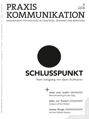 cover image of Praxis Kommunikation 6/2016 Einzelheft